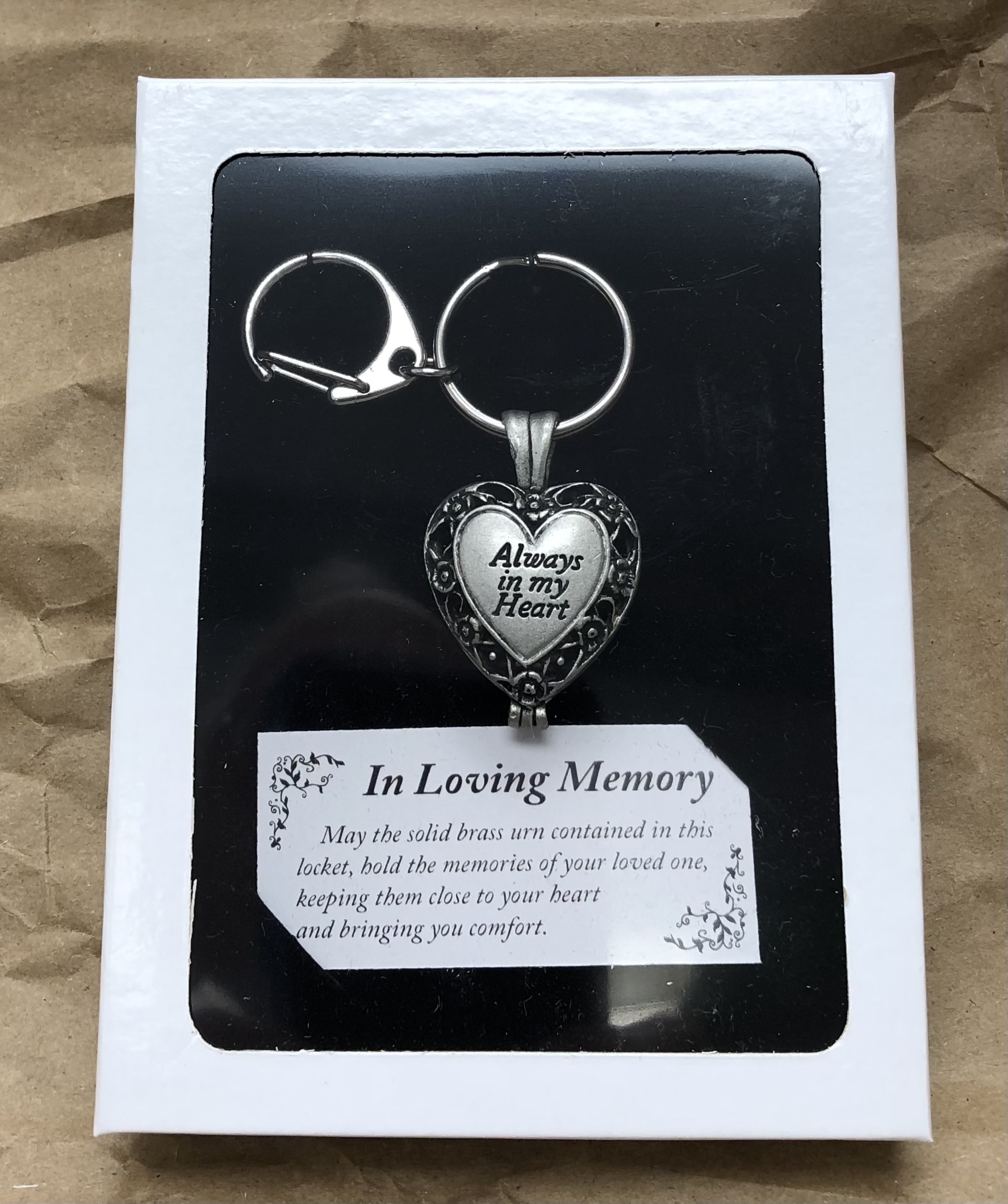 Always in My Heart Ash Keyring Boxed